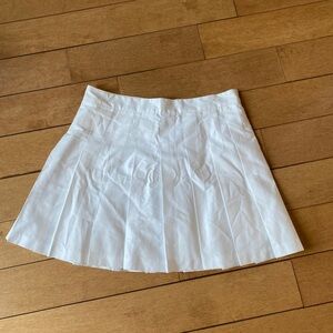 White Pleated Women's Skirt